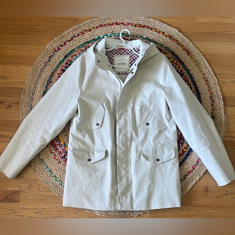 Men’s Ben Sherman  weather resistant rain jacket. Size large. Like new.